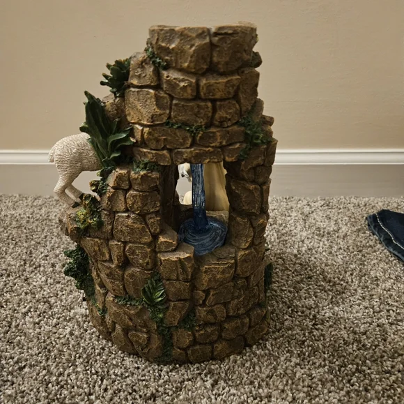 Bradford Exchange Religious Figurine with Waterfall and Lambs - Picture 3 of 9